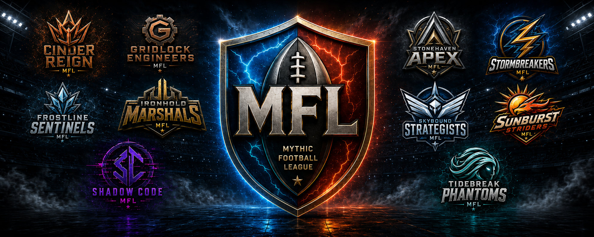 Mythic Football League teams